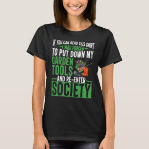 T-shirt Plantaholic Jardinage Lifestyle Planting Garderner