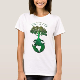 T-shirt PLANTE A TREE Écologie Jour des terres d'art Chemi