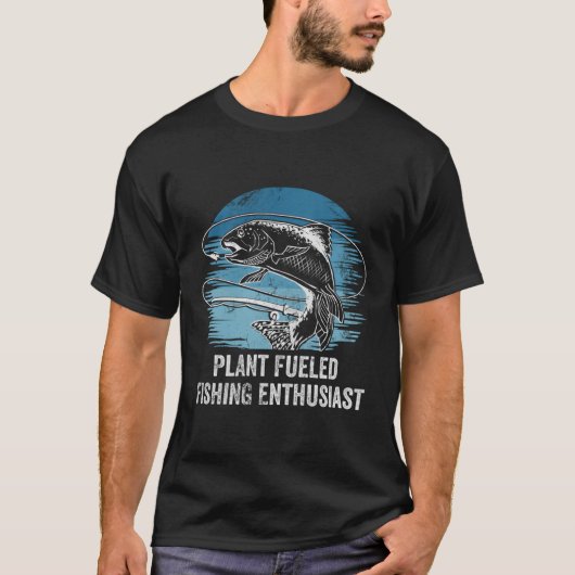 T-shirt Plante Alimenté Pêche passionné mode de vie Chasse (Devant)