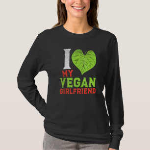T-shirt Plante Basé Vegan Couple I Love My Vegan Girlfrien