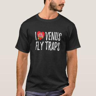 T-shirt Plante carnivore I Love Vénus Flytrap Garden Bota