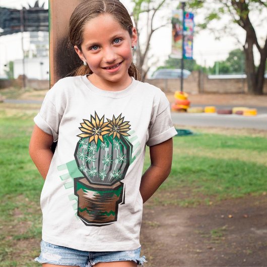 T-Shirt Plante de cactus dans un pot