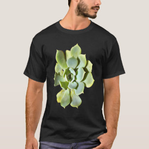 T-shirt Plante de jardin succulente Echeveria découpée