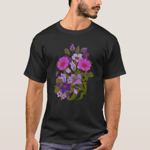 T-shirt Plante de la nature Fleur sauvage botanique fleuri