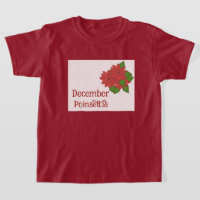 Plante de Poinsettia Aquarelle Décembre Anniversai