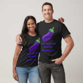 T-shirt Plante d'oeufs d'aubergine Bizarre Purple Vegetabe (Unisexe)