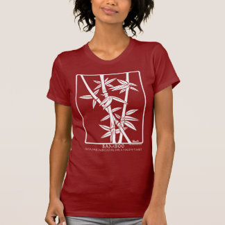 T-shirt Plante en bambou - (blanc sur des couleurs
