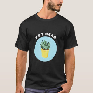 T-shirt Plante en pot tête de pot Succulente pour jardinie