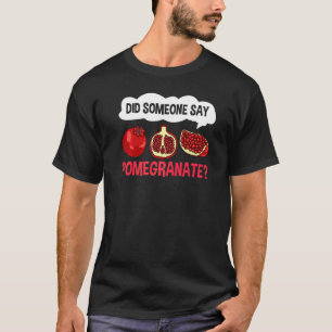 T-shirt Plante Fruit Fruit de graines de Jus de grenade
