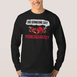 T-shirt Plante Fruit Fruit de graines de Jus de grenade