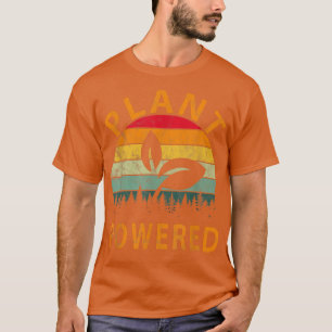 T-shirt Plante Graphic végétarien Vegan Retro Plante Powas