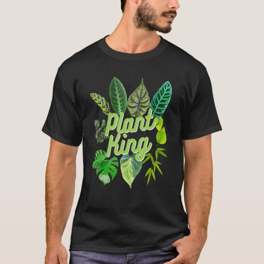 T-shirt Plante King Indoor Jungle Houseplant Pothos Garden (Devant)