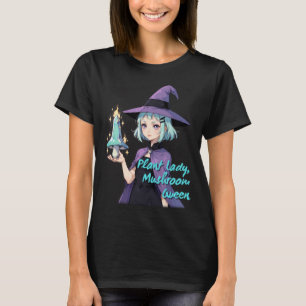 T-shirt Plante Lady Champagne Queen mignonne sorcière Art
