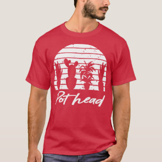 T-shirt Plante Lover Pot Head Garding