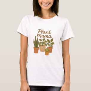 T-shirt Plante Mama - Illustration de l'usine domestique d