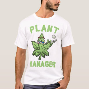 T-shirt Plante Manager Weed Leaf drôle 4