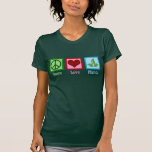 T-shirt Plante Nursery Peace Love Plantes
