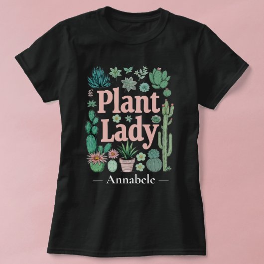 T-shirt Plante personnalisée Lady