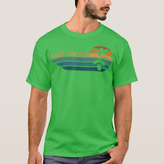 T-shirt Plante rétro Graphisme végétarien Plante Powas