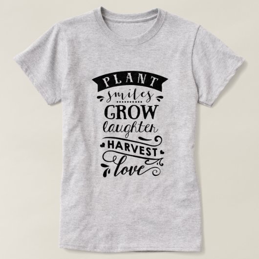 T-shirt Plante sourit (Design devant)