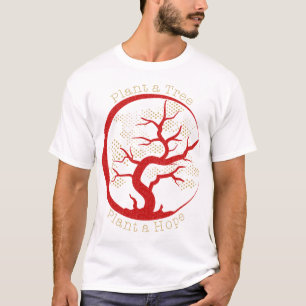 T-shirt Plante un Plante d'arbre a Hope Red Gold Chic Part