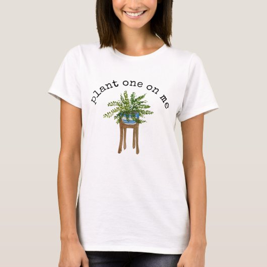 T-shirt plante Un sur moi (Devant)