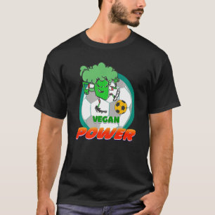 T-shirt Plante Végétarien Football Brocoli Végétalien Puis