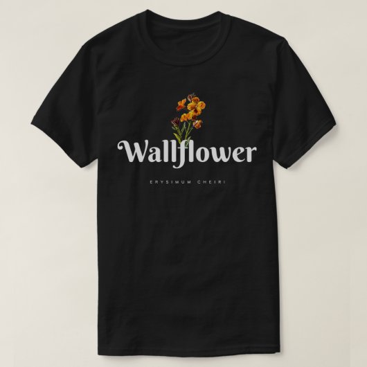 T-shirt plante vintage Wallflower (Design devant)