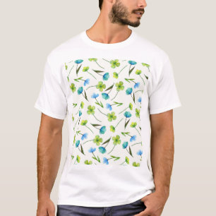 T-shirt Plantes aquarelle : Motif Floral sans joint.