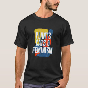 T-shirt Plantes Chats et Féminisme Chat   Féministe Chatto