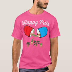 T-shirt Plantes de cactus succulentes Happy Pills Jardinag