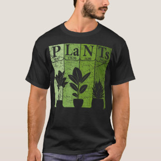 T-shirt Plantes Éléments de tableau périodique Plante Bota