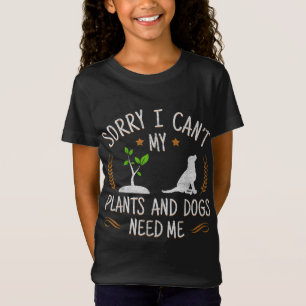 T-Shirt Plantes Et Amoureux de les chiens Gardener - Jardi