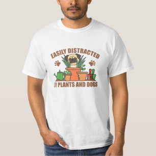 T-shirt Plantes Et Chiens Drôle Carlin Dans La Fleur Jardi