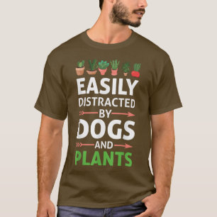 T-shirt Plantes et chiens Drôle Plante amusant Lover Amour