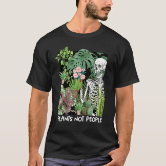 T-shirt Plantes Pas Personnes Jardin Squelette Jardin Succ