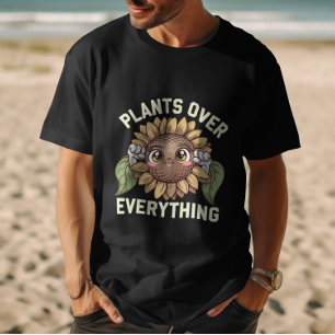 T-shirt Plantes sur tout