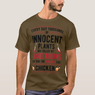 T-shirt Plantes Tués Par Des Végétariens Mettre Fin À La V