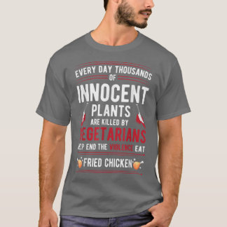T-shirt Plantes tués par des végétariens Mettre fin à la v