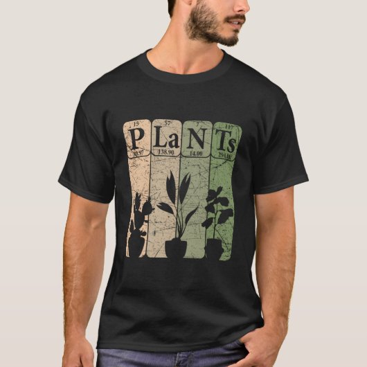T-shirt Plants Periodic Table Elets Plant Botany (Devant)