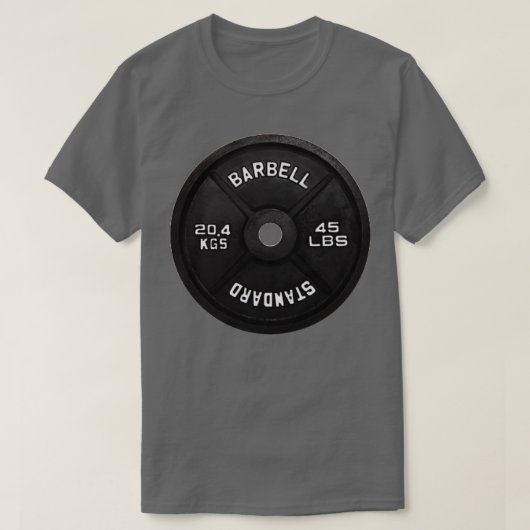 T-shirt Plaque à cloche standard 45 LBS (Design devant)