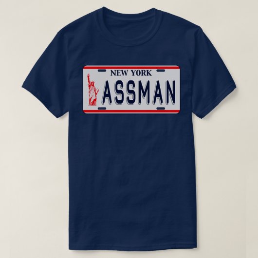T-shirt Plaque de licence Assman (Design devant)