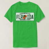 T-shirt Plaque de licence Floride FL Classic (Design devant)