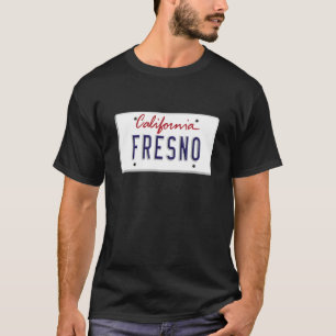 T-shirt Plaque de licence Fresno Los Angeles LA Californie