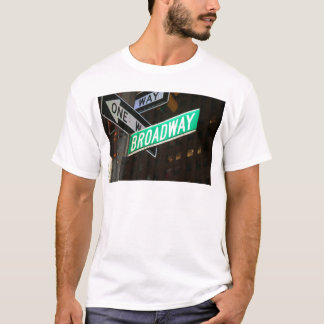 T-shirt Plaque de rue de Broadway