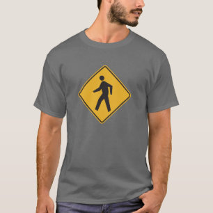 T-shirt Plaque de rue de passage pour piétons