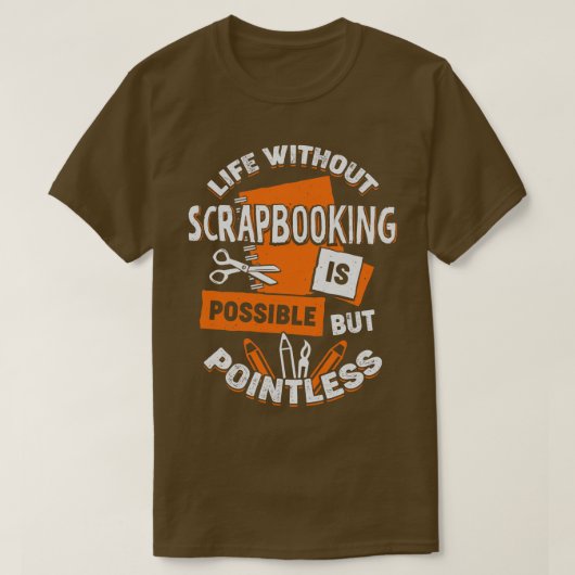 T-shirt Plaque de scrapbooking (Design devant)