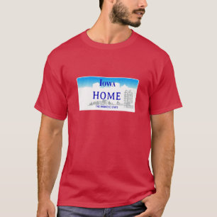 T-shirt Plaque d'immatriculation de l'Iowa