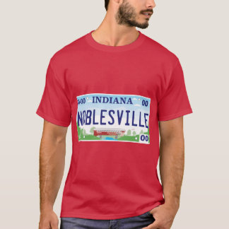 T-shirt Plaque d'immatriculation de Noblesville Indiana