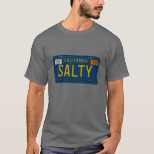 T-shirt Plaque d'immatriculation rétro Salty 1969 Californ